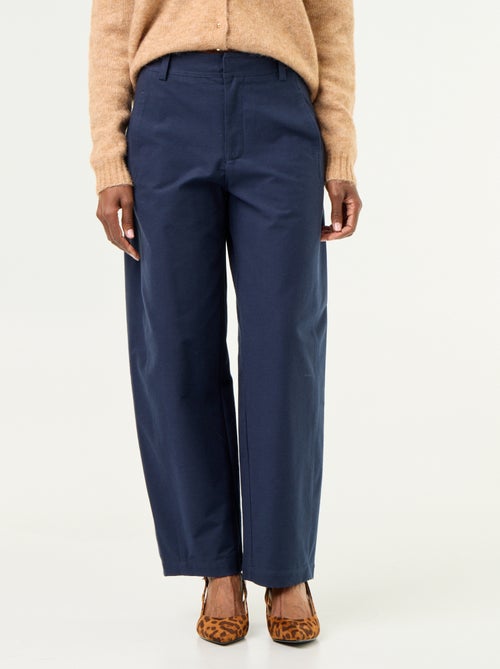 Plain wide-leg trousers - Kiabi