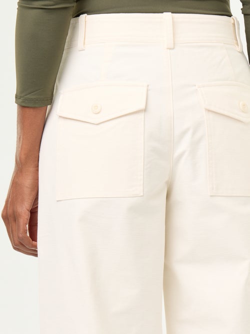 Plain wide-leg trousers - Kiabi