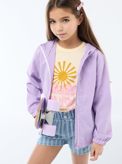 Plain Windbreaker that Folds into its Hood - Kiabi