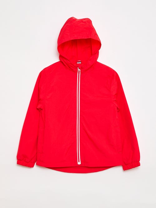 Plain Windbreaker that Folds into its Hood - Kiabi