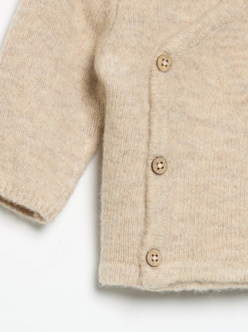 Plain wrap-over cardigan - Kiabi