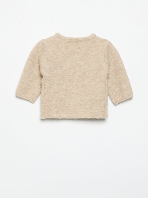 Plain wrap-over cardigan - Kiabi