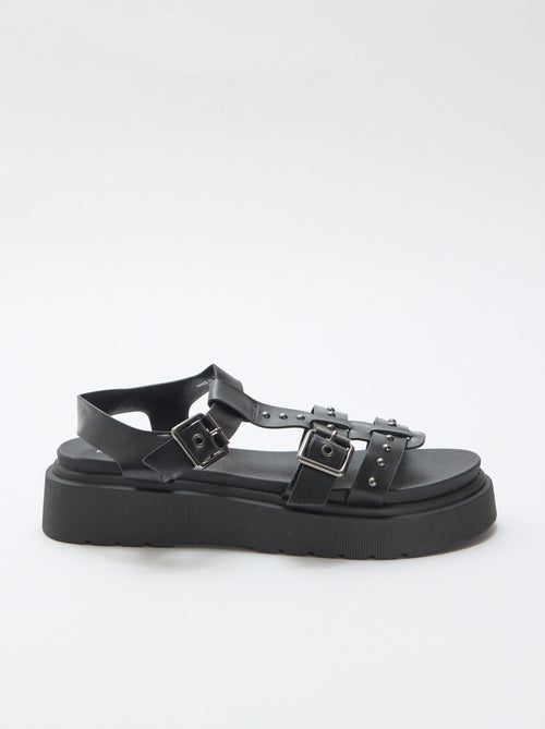 Platform Sole Sandals - Kiabi