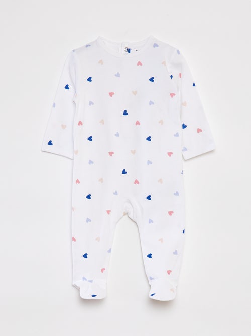 Playful Patterned Footed Sleepsuit - Kiabi