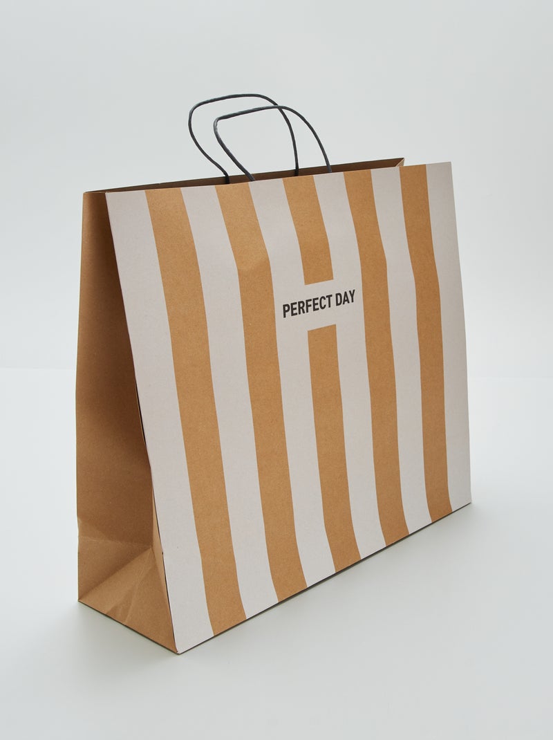 Pochette cadeau Beige - Kiabi