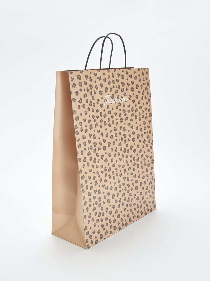 Pochette cadeau format XL Beige - Kiabi