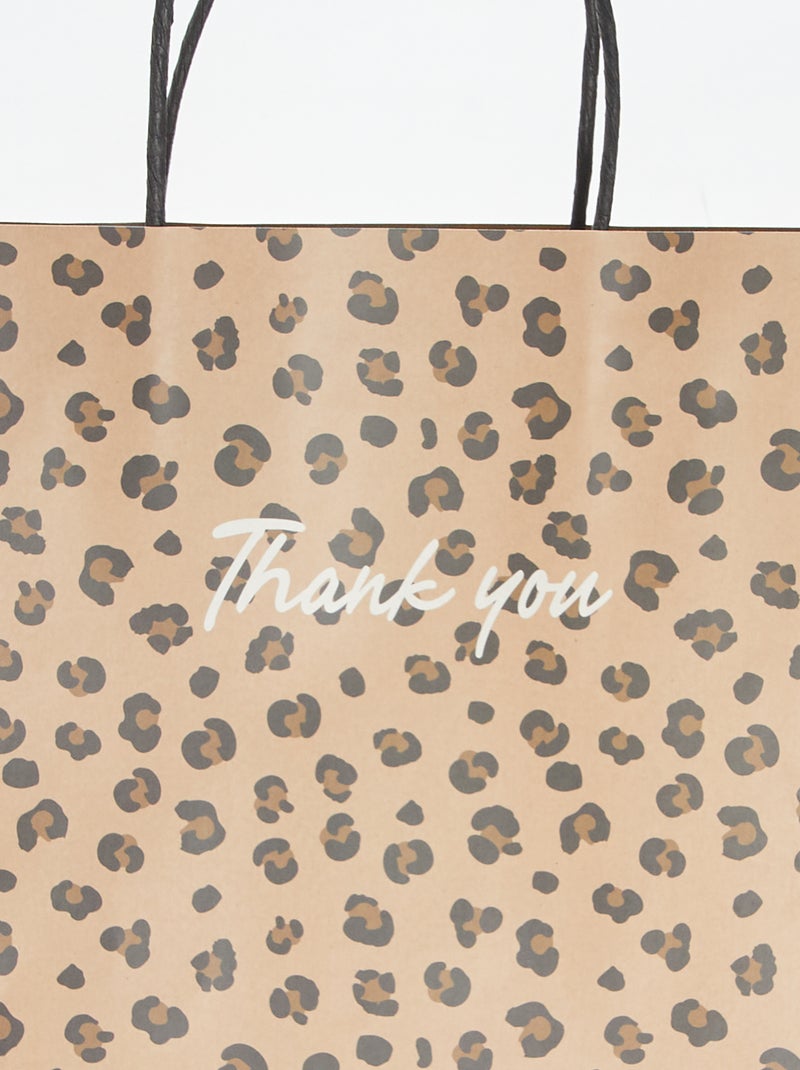 Pochette cadeau format XL Beige - Kiabi