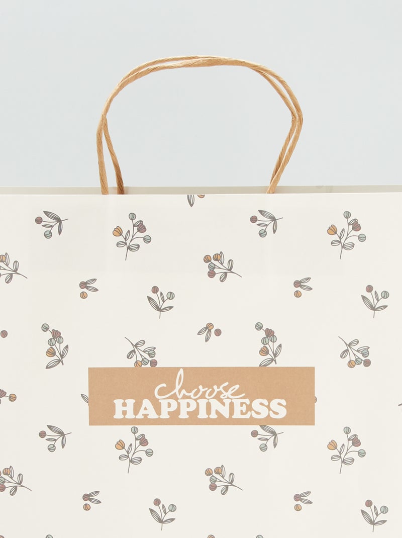 Pochette cadeau Jaune - Kiabi