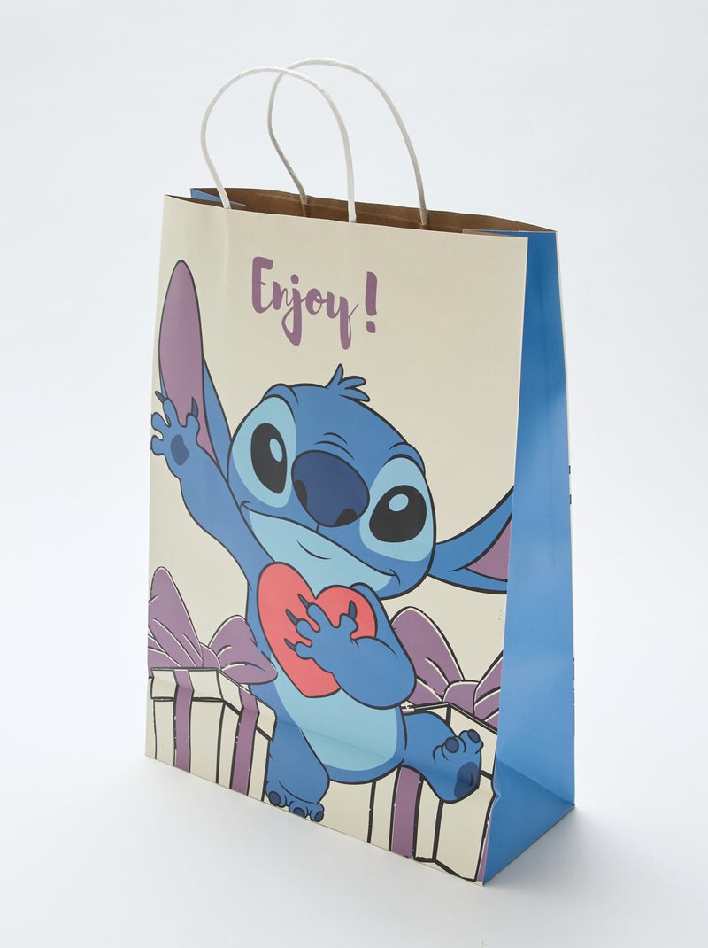 Pochette cadeau 'Stitch' format XL Beige - Kiabi