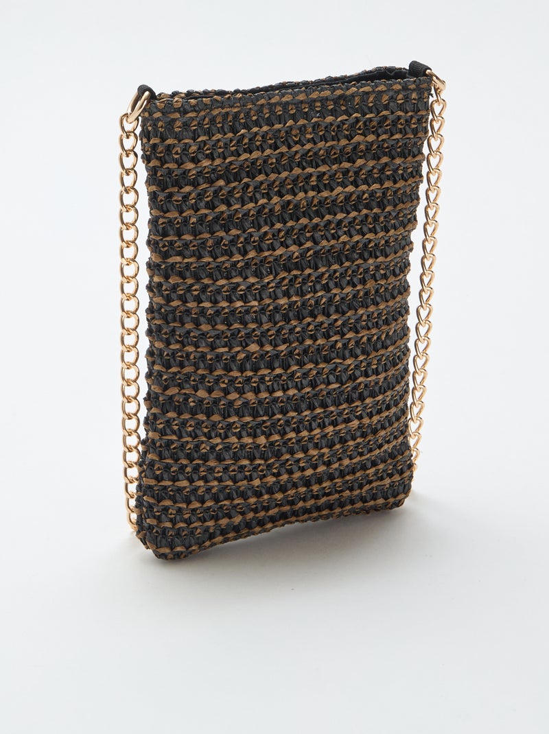 Pochette de téléphone à bandoulière Marron - Kiabi