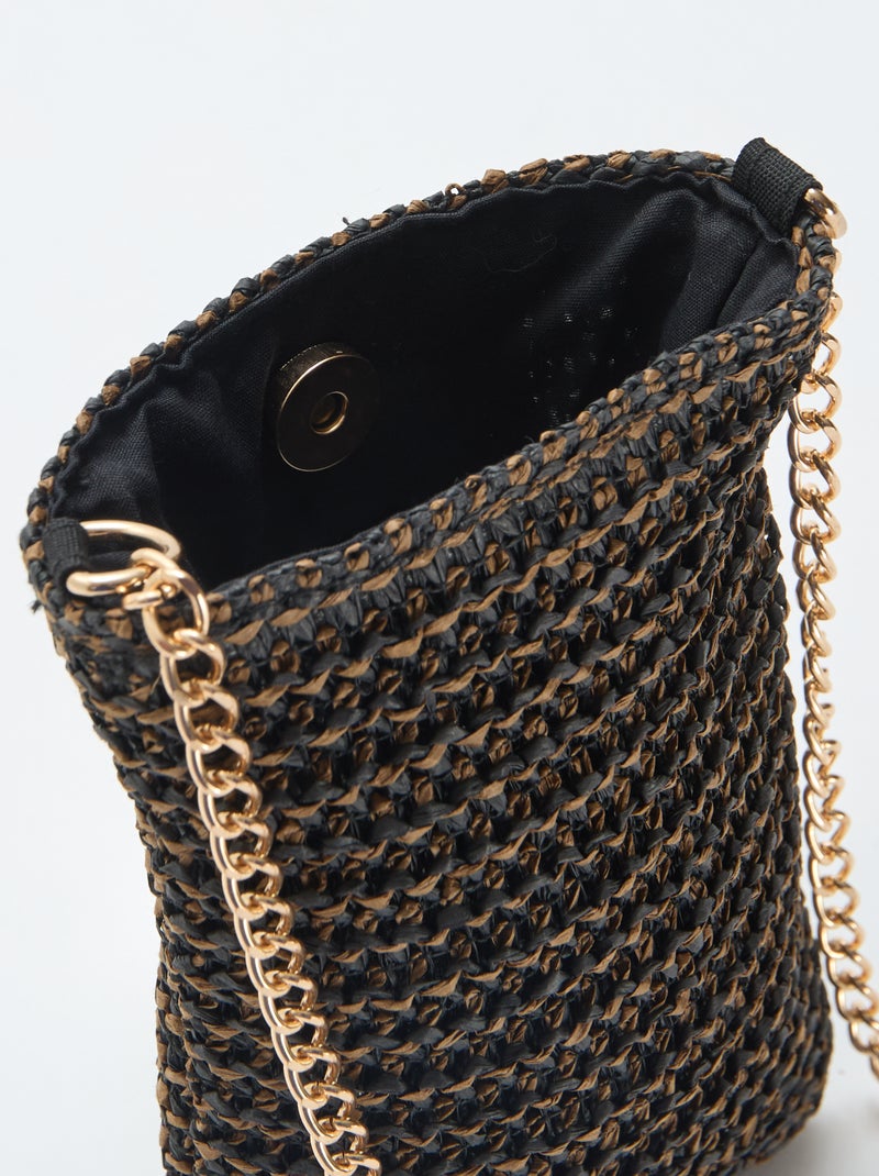 Pochette de téléphone à bandoulière Marron - Kiabi