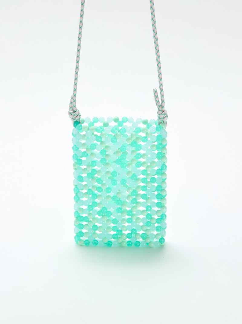 Pochette de téléphone en perles Vert - Kiabi