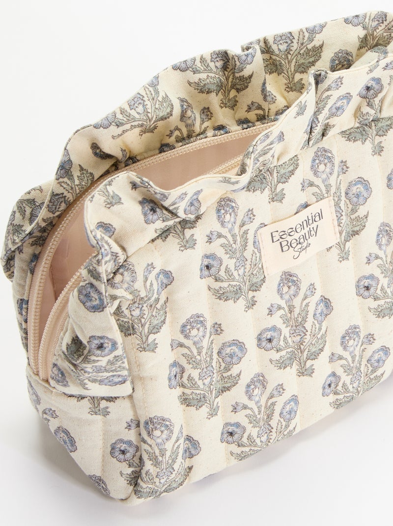 Pochette stampata in tessuto Blu - Kiabi