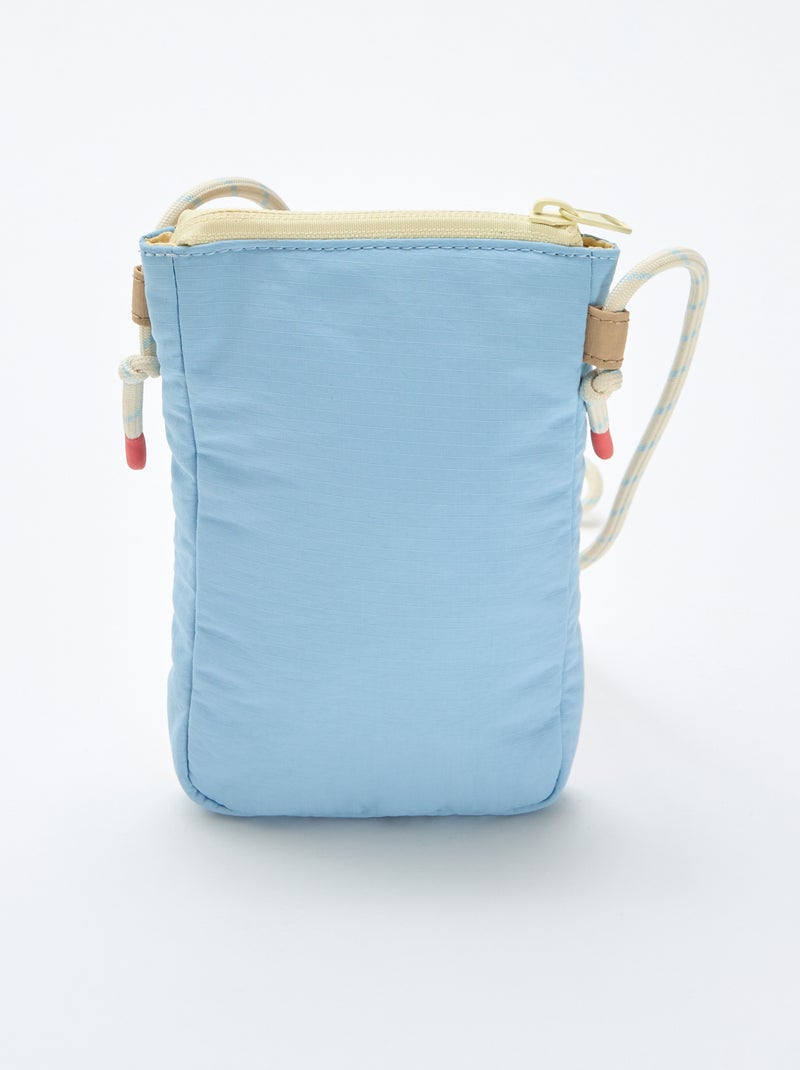Pochette téléphone en tissu Bleu - Kiabi