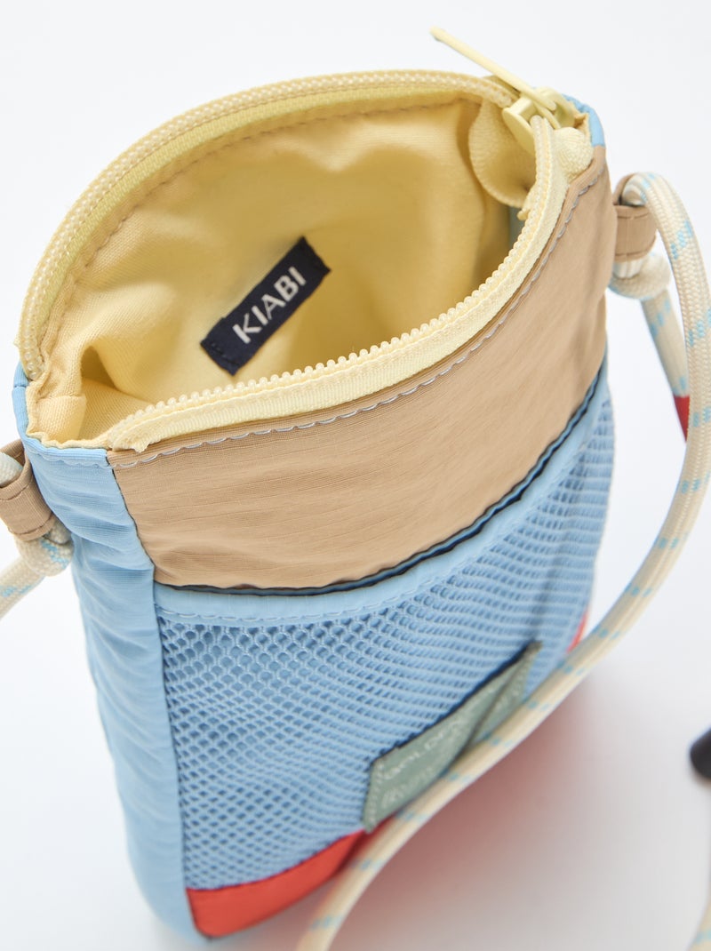 Pochette téléphone en tissu Bleu - Kiabi