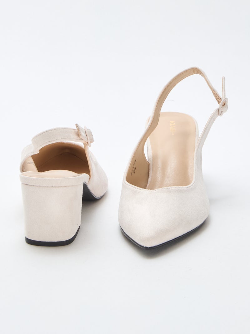 Pointed-Toe Heels Beige - Kiabi
