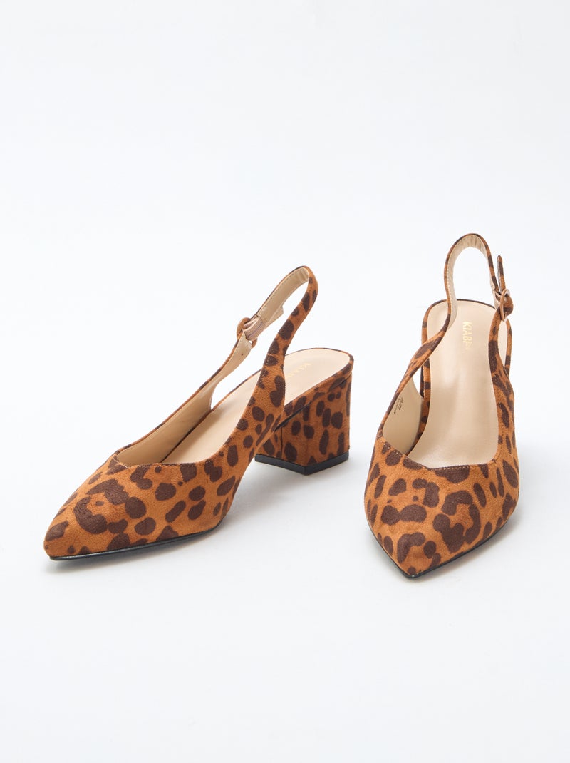 Pointed-Toe Heels Brown - Kiabi