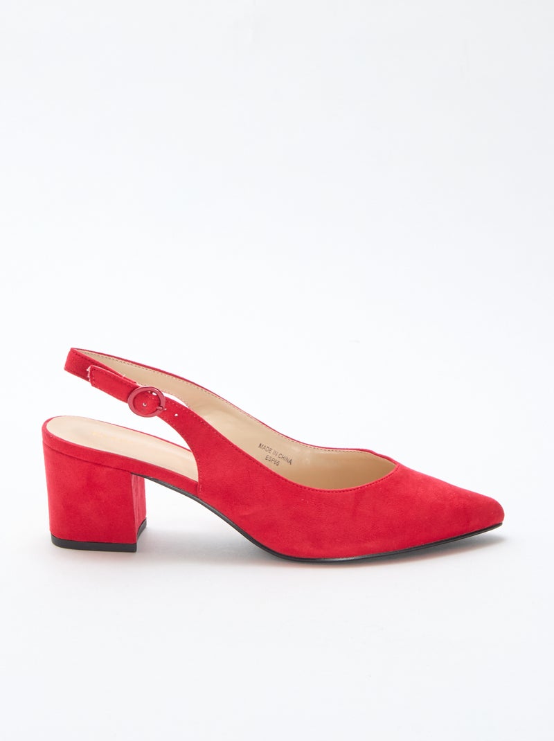 Pointed-Toe Heels Red - Kiabi