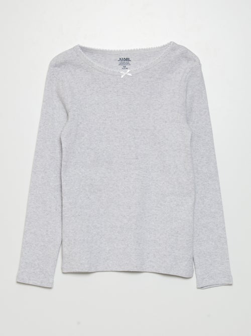 Pointelle Knit T-shirts - Pack of 2 - Kiabi