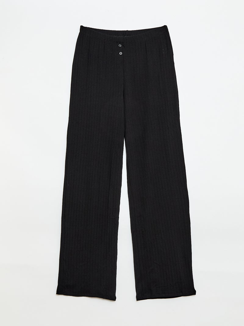 Pointelle Knit Trousers Grey - Kiabi