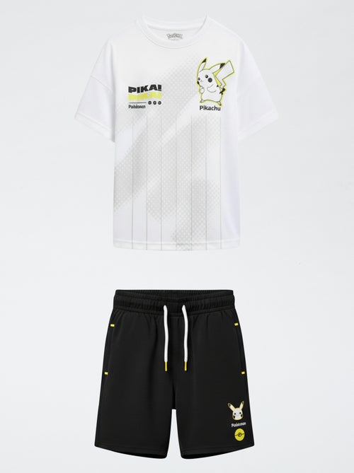 "Pokémon" "Pikachu" shorts + t-shirt set - 2 pieces - Kiabi