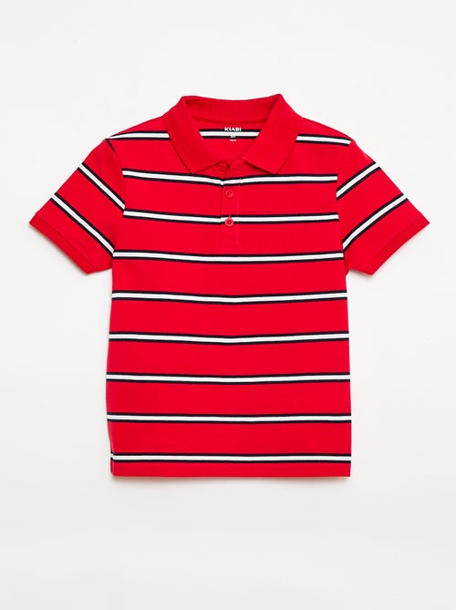 Polo à manches courtes en piqué de coton - Kiabi