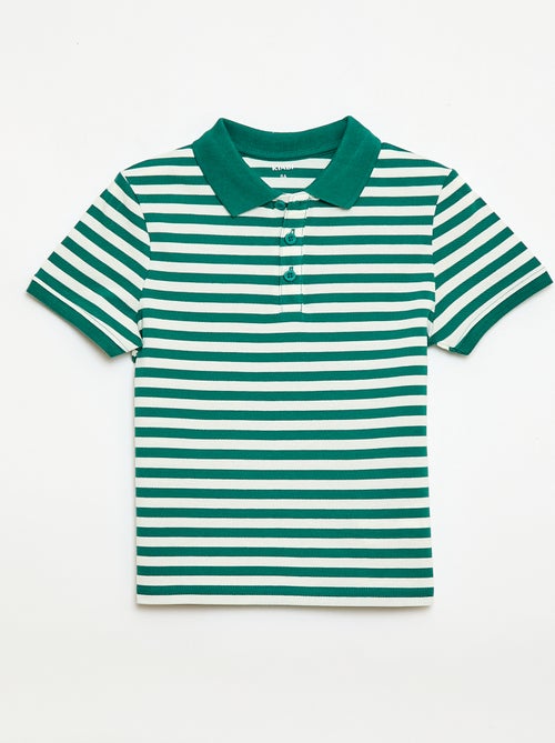 Polo à manches courtes en piqué de coton - Kiabi