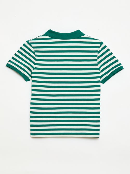 Polo à manches courtes en piqué de coton - Kiabi