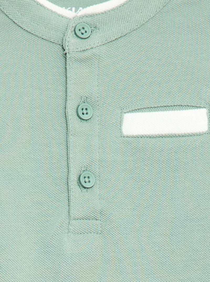 Polo à manches courtes Vert - Kiabi