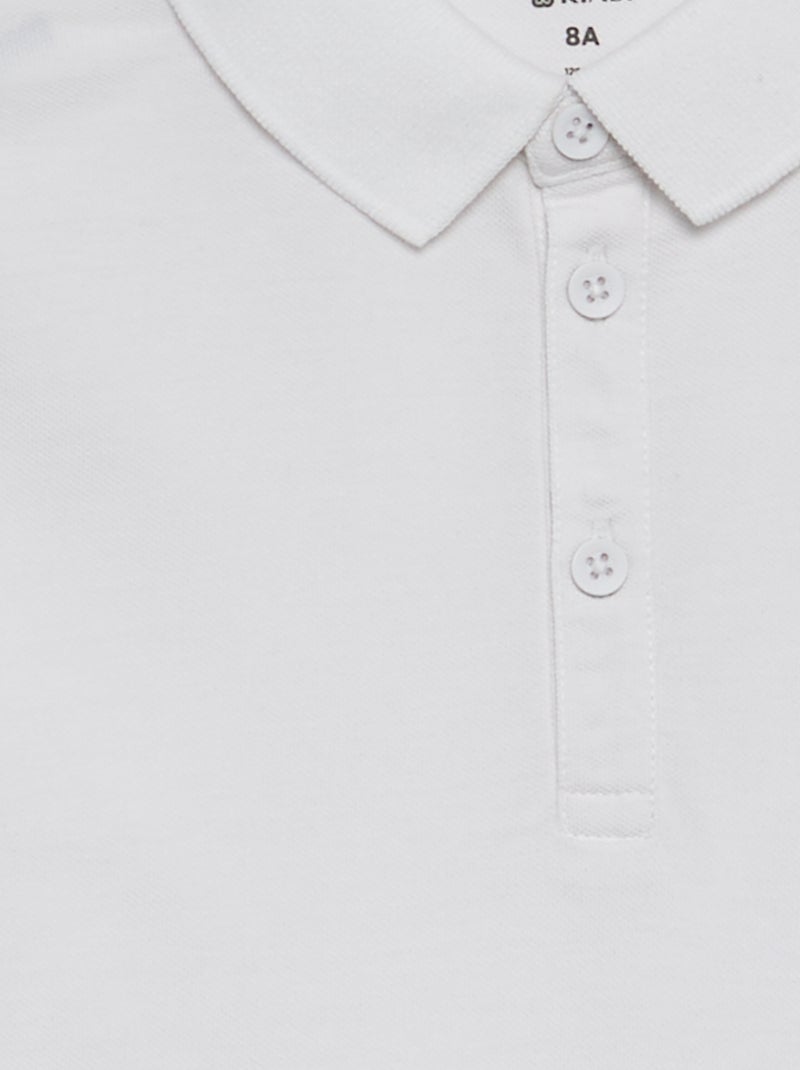 Polo a maniche lunghe Bianco - Kiabi