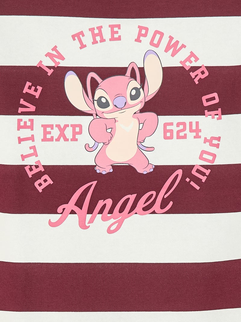 Polo à rayures imprimé 'Angel' 'Disney' Rouge - Kiabi