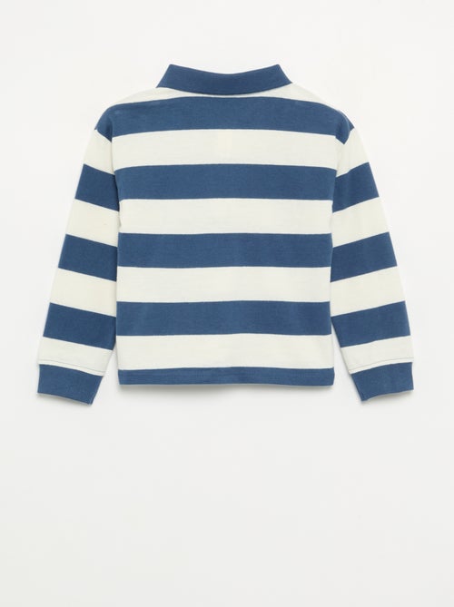 Polo a righe in jersey di cotone - Kiabi