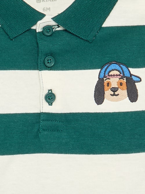Polo a righe in jersey di cotone - Kiabi