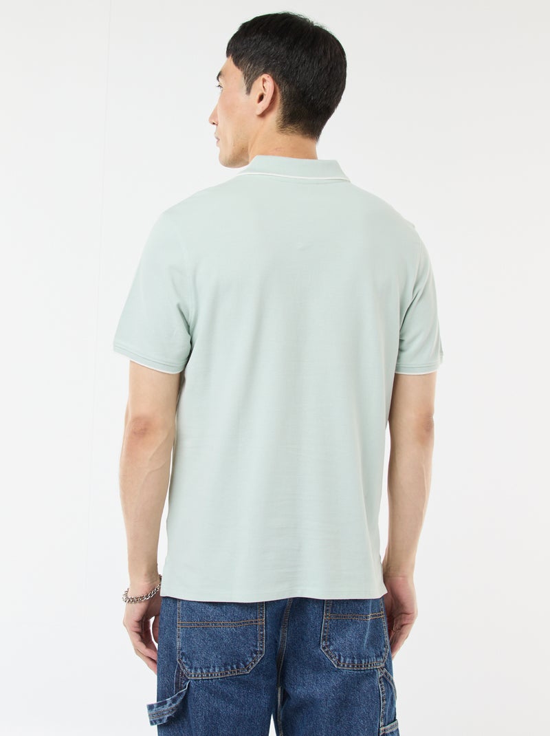 Polo aus Baumwoll-Piqué Blau - Kiabi