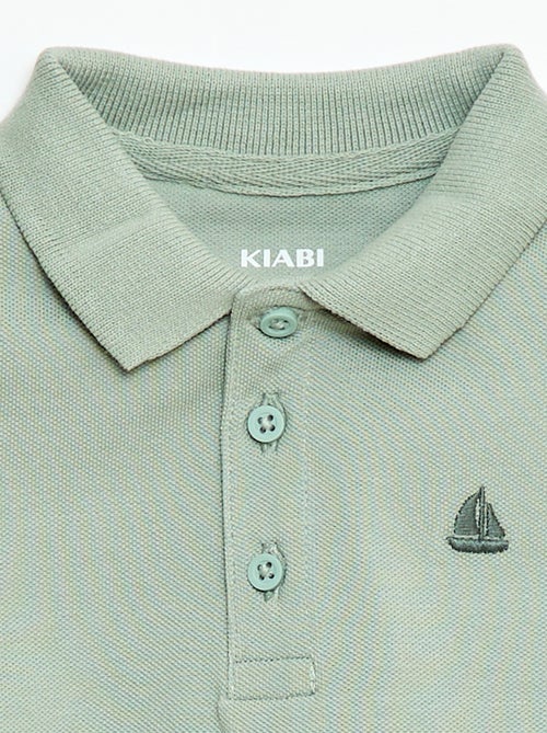 Polo aus Piqué-Baumwolle mit kurzen Ärmeln - Kiabi