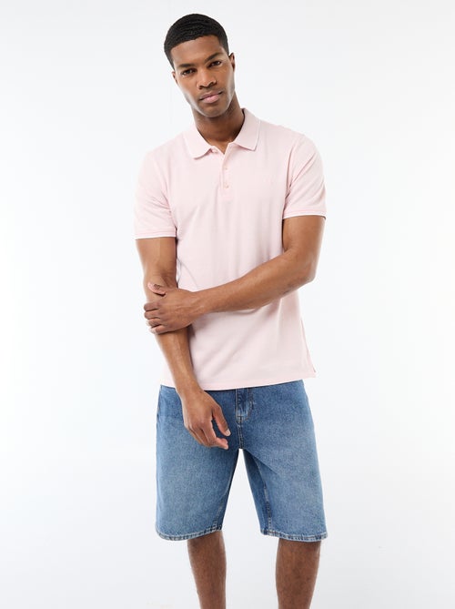 Polo avec broderie sur poitrine - Kiabi