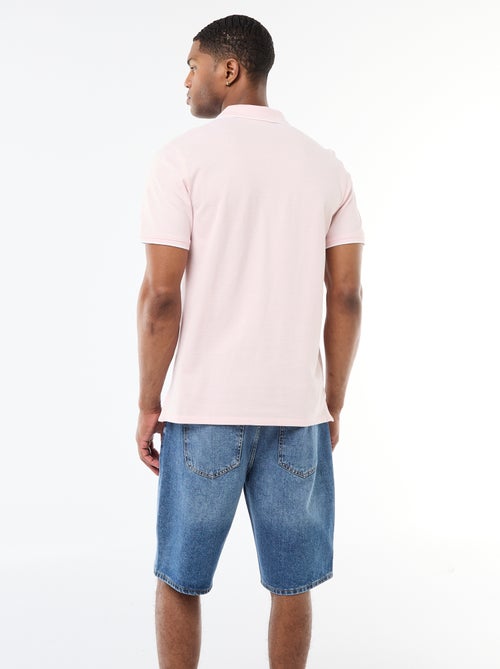 Polo avec broderie sur poitrine - Kiabi