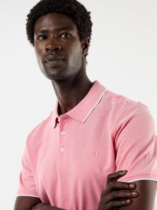 Polo avec broderie sur poitrine - Kiabi