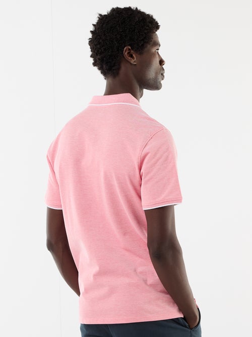 Polo avec broderie sur poitrine - Kiabi