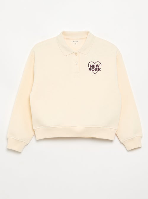 Polo Collar Sweatshirt - Kiabi