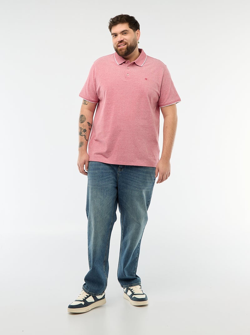 Polo coupe regular Rouge - Kiabi