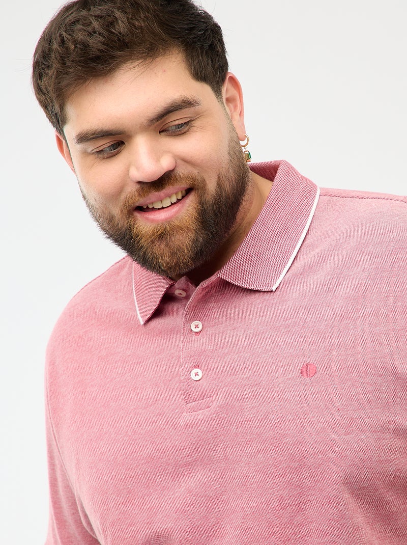 Polo coupe regular Rouge - Kiabi