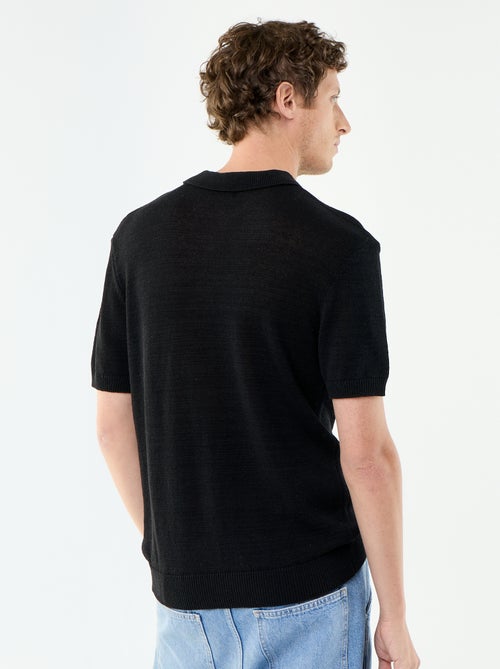 Polo en coton à manches courtes pour homme - Kiabi