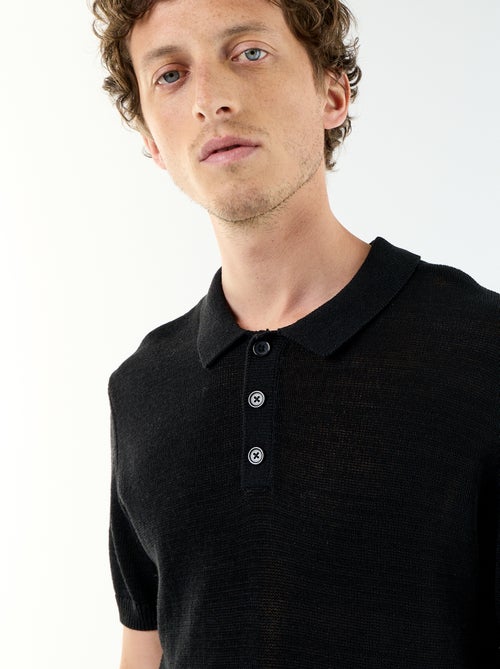 Polo en coton à manches courtes pour homme - Kiabi
