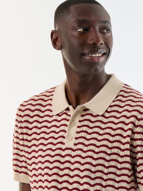 Polo en coton fantaisie pour homme - Kiabi Polo en coton fantaisie pour homme - Kiabi