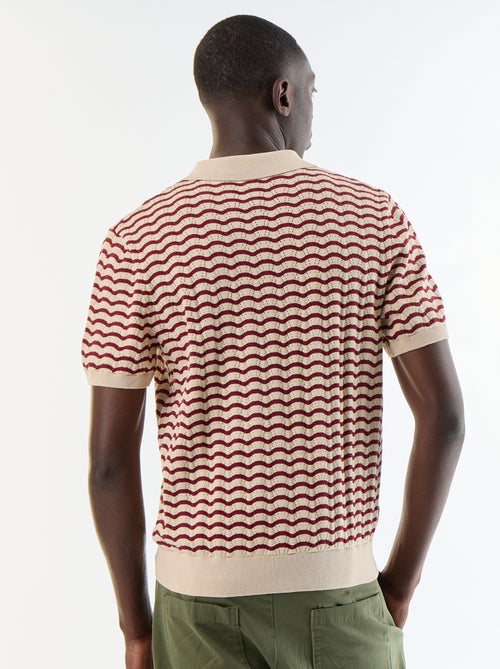 Polo en coton fantaisie pour homme - Kiabi Polo en coton fantaisie pour homme - Kiabi