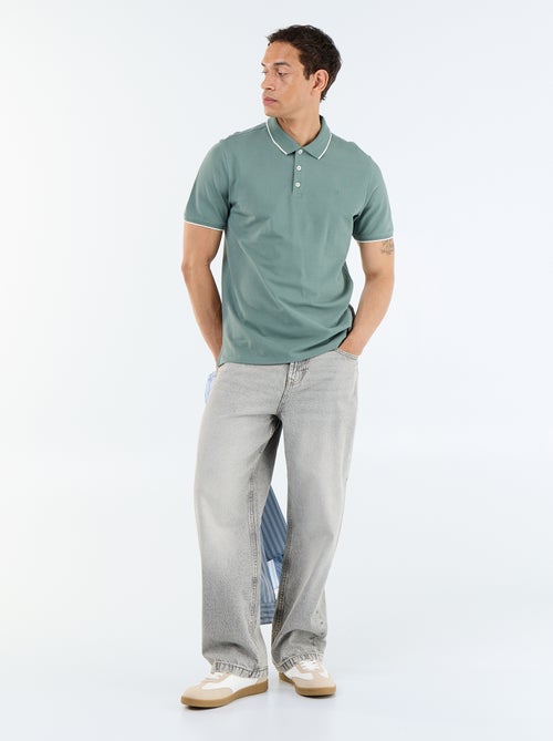 Polo en coton pour homme à manches courtes - Kiabi Polo en coton pour homme à manches courtes - Kiabi