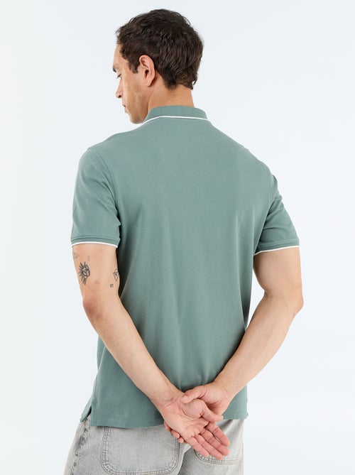 Polo en coton pour homme à manches courtes - Kiabi Polo en coton pour homme à manches courtes - Kiabi