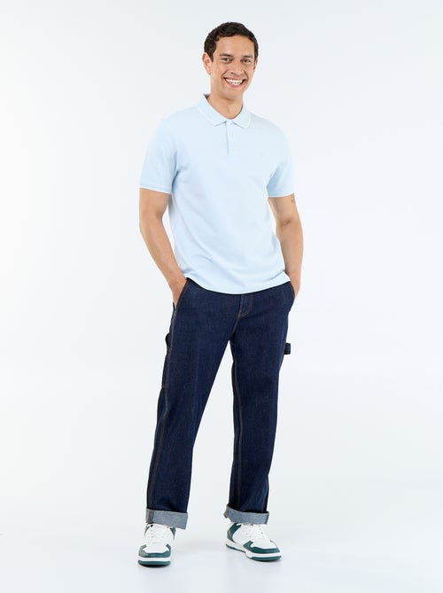 Polo en coton uni à manches courtes pour homme - Kiabi Polo en coton uni à manches courtes pour homme - Kiabi