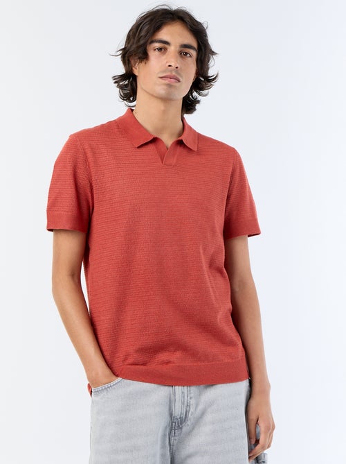 Polo en coton uni à manches courtes pour homme - Kiabi Polo en coton uni à manches courtes pour homme - Kiabi